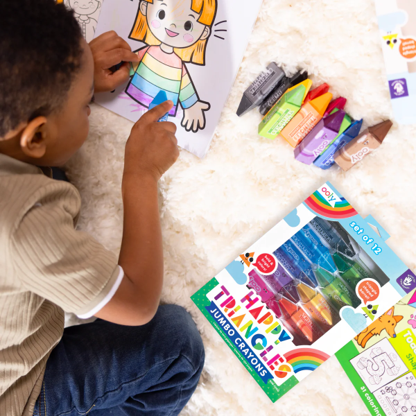 Crayones Jumbo Happy Triangles – Set de 12
