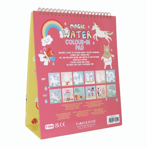 Libreta Mágica Reutilizable Pinta con Agua, Hadas & Arcoíris