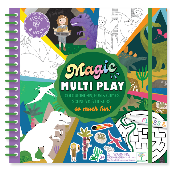 Libreta Reutilizable Multi Actividades - Dinosaurios