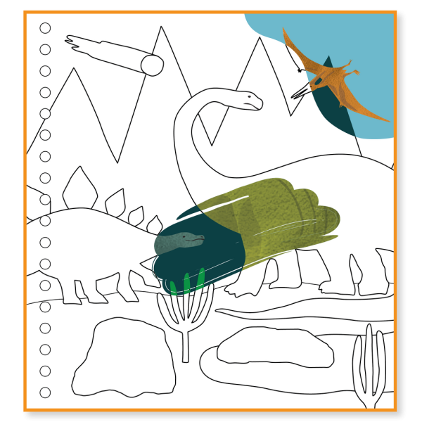 Libreta Reutilizable Multi Actividades - Dinosaurios