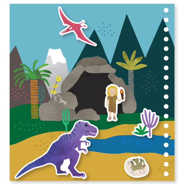 Libreta Reutilizable Multi Actividades - Dinosaurios
