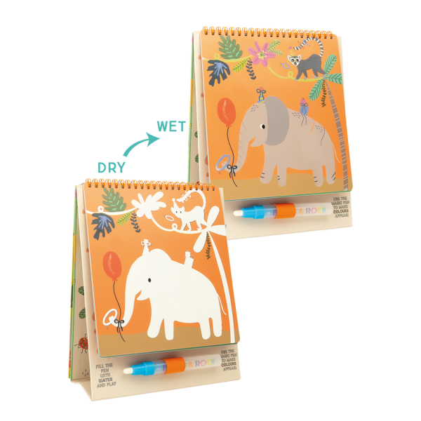 Libreta Mágica Reutilizable Pinta con Agua - Jungla